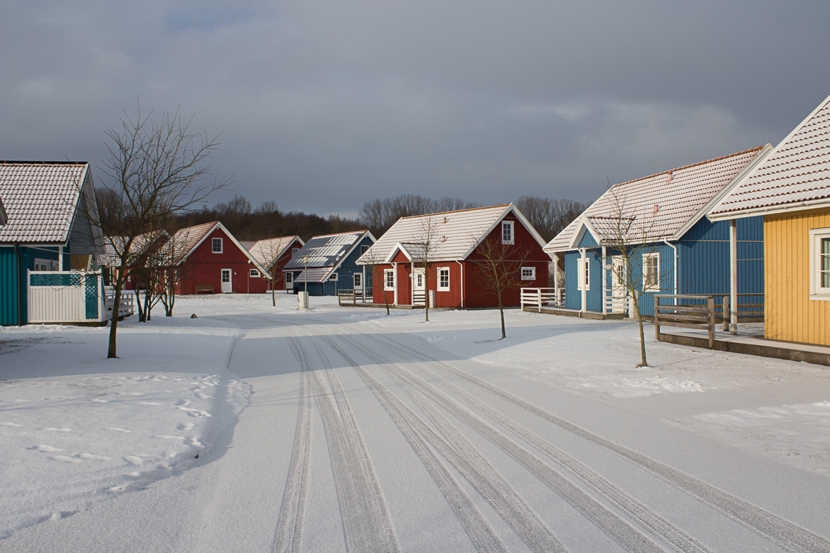 Schweden verschneite Häuser wie in Schweden